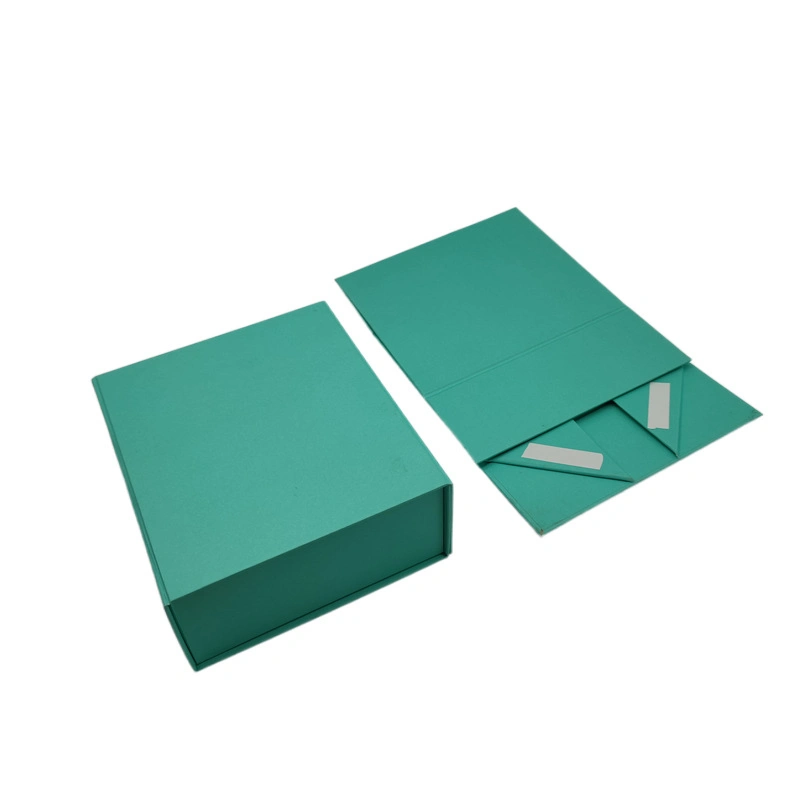 Cosmetic Packaging Carton Box with Ribbon Closure and Box Insert, Luxury Rigid Book Style Cardboard Box