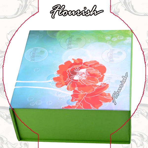 Custom Design Flip Top Type Cardboard Paper Tea Coffee Box with Magnetic Closure