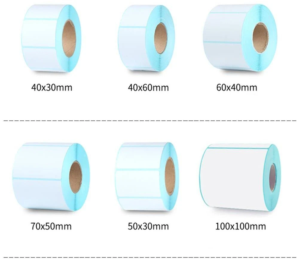 Direct Thermal Sticker Roll 100 X 150mm Custom Waterproof Blank Sticker Bar Code Thermal Label