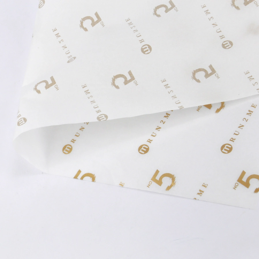 Clothing Packaging Custom Black Tissue Wrapping Paper with Gold Logo