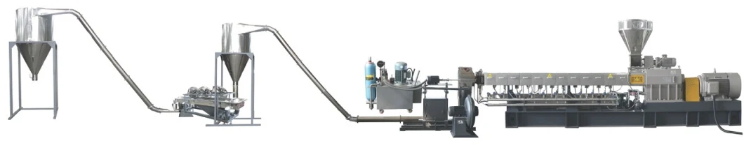 Plastic Twin Screw Extruder Color Filler Masterbatch Pelletzier