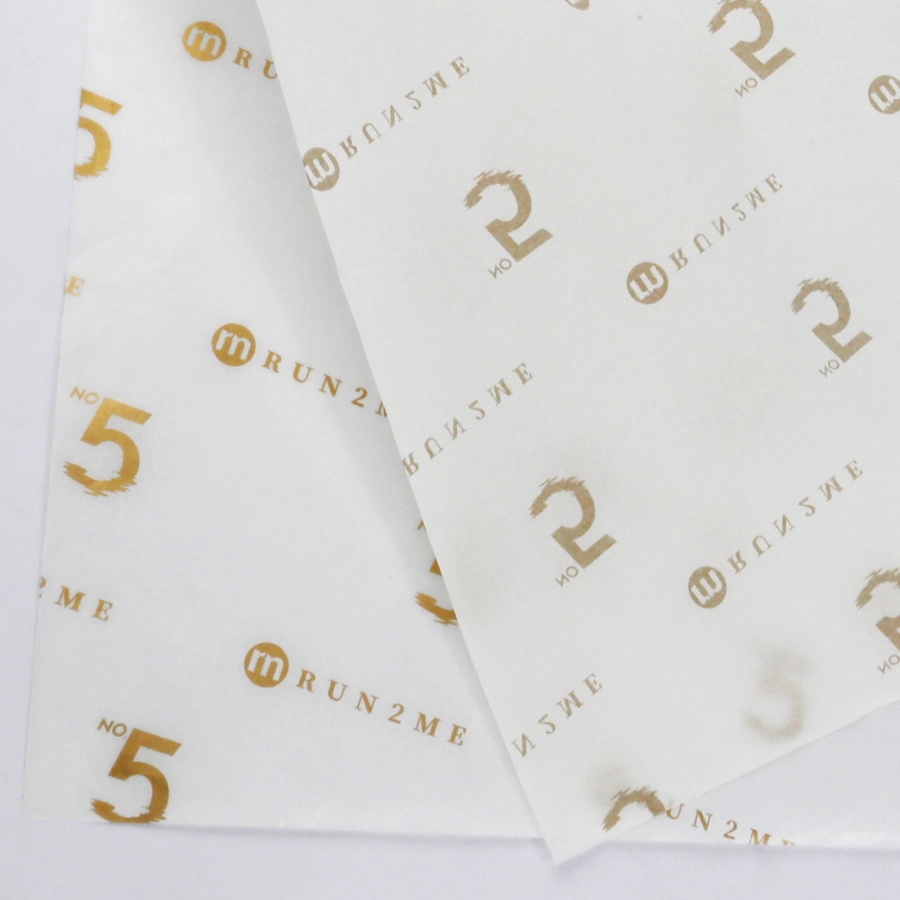 Clothing Packaging Custom Black Tissue Wrapping Paper with Gold Logo