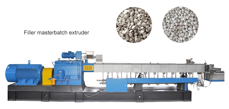 CaCO3 /Talc +PP PE EVA +Additives Plastic Compounding Pelletizing Machine