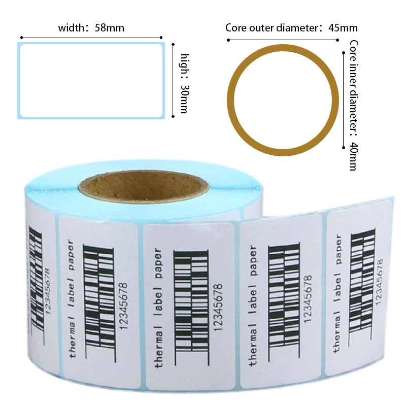 Jinfeng Produce Waterproof PVC Adhesive Stickers for Label Printed Thermal Transfer Polyester Silver Blank Label Roll