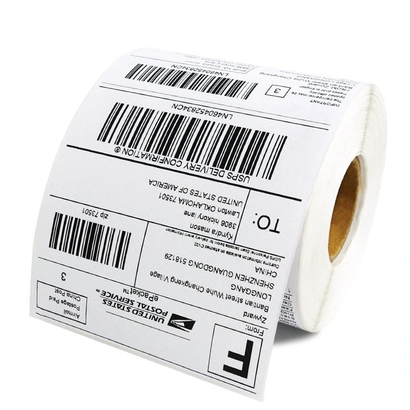 Factory Wholesale 4*6 Labels Thermal Sticker A6 Paper Shipping 4X6 Direct Thermal Label Roll