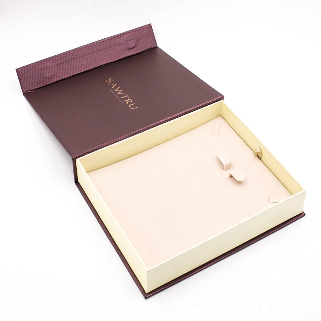 High Quality Book Shape Box Gift Boxes with Magnetic Lid Earring Rigid Chocolate Gift Box