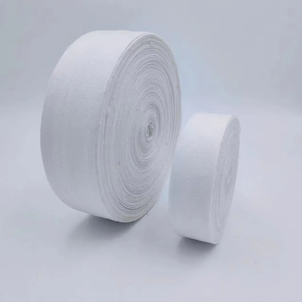 Wholesale Pure White 2.5cm Linen Woven Tape, Handmade Decorative Tape