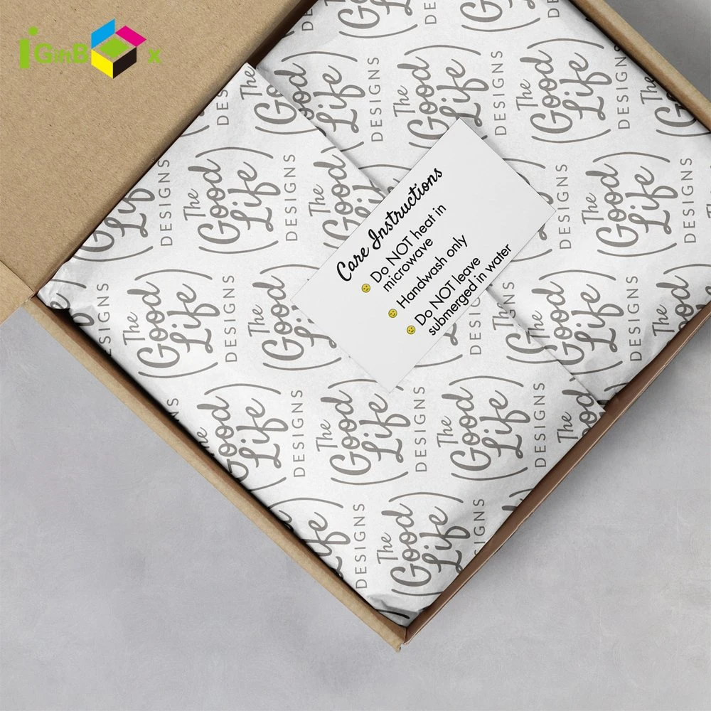 Printed Logo Custom Clothing Clothes Tissue Paper Wrapping for Packaging