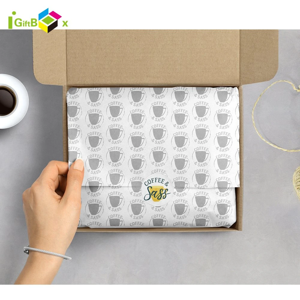 Printed Logo Custom Clothing Clothes Tissue Paper Wrapping for Packaging