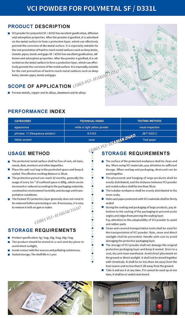 Suitable for Blowing Injection or Casting Vci Plastic Films Extrusions &amp; Molded Parts Rust Protective Vci Concentrate Masterbatch - 2% Dosage Only