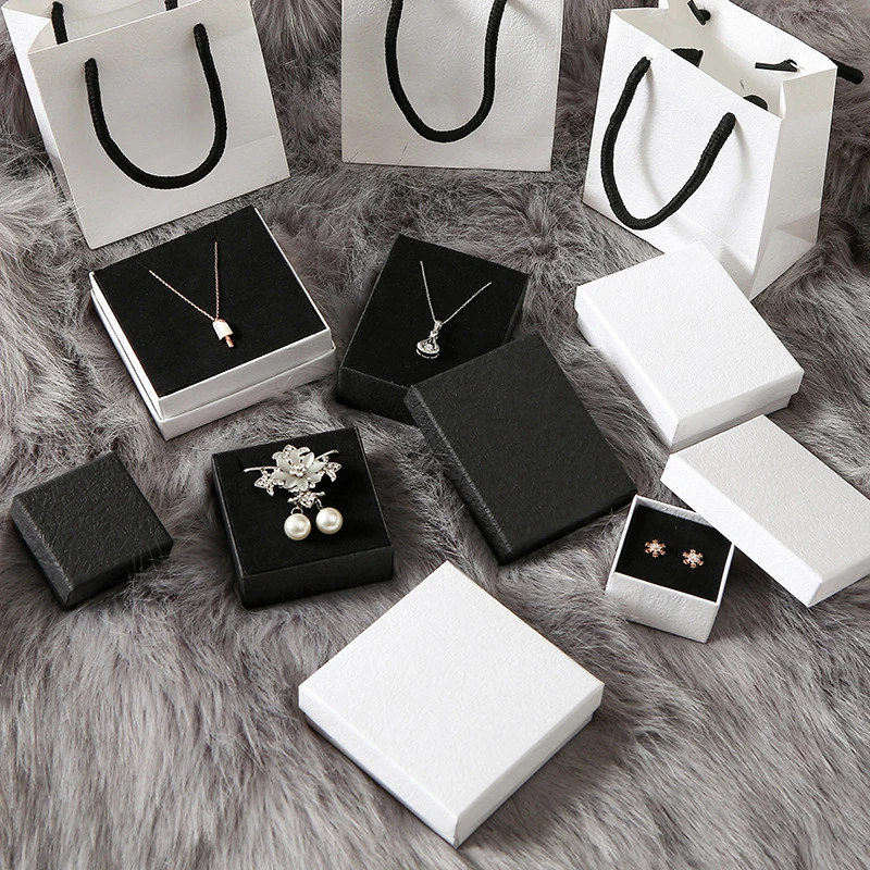 White Gift Box Wholesale Ring Necklace Earring Bracelet Jewelry Box