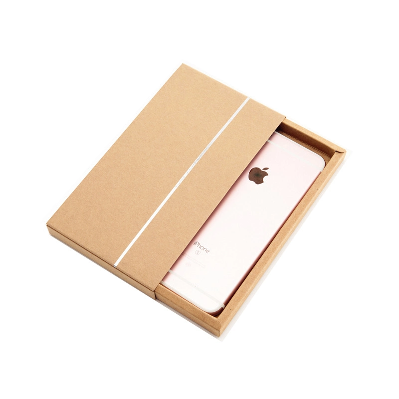 Custom Size Design Logo Sliding Open Kraft Paper Drawer Gift Packing Box