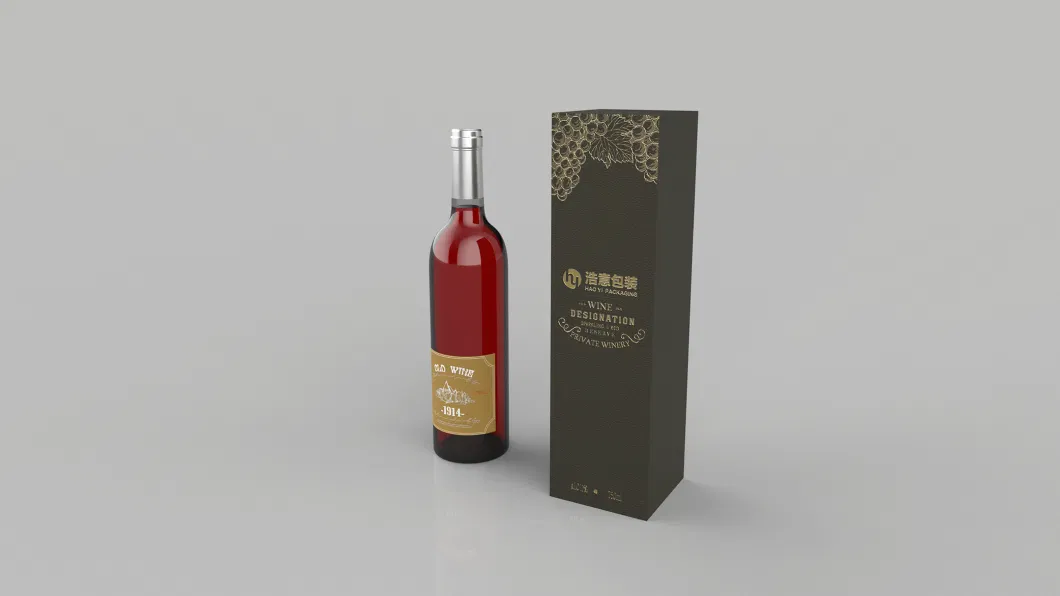 China Wholesale Custom Luxury Alcohol Paper Gift Packaging Box for Red Wine