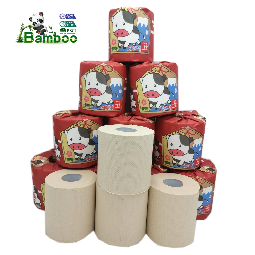 Wholesale Eco-Friendly Biodegradable 2/3/4ply Bamboo Toilet Tissue /Regenerated Toilet Paper