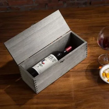 Factory Price Custom Wooden/Wood Wine Box for 6 Bottles Packing/Storage/Packaging