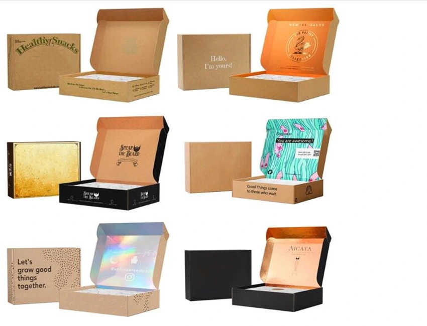 Custom Printing Logo Personalised Ecommerce Postal Corrugated Cardboard Shipping Boxes Mailing Mailer Box