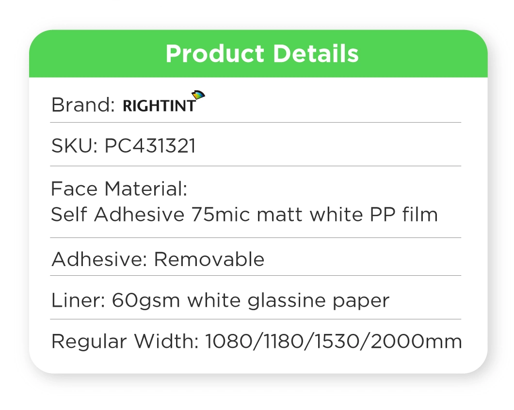 OEM Waterproof Rightint Shanghai china wholesale label jumbo roll