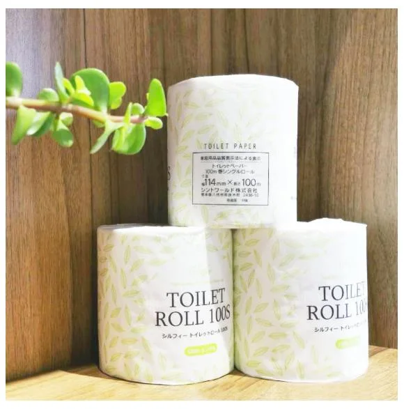 Eco-Friendly Plastic-Free Packaging Tissue Bamboo Pulp Toilet Paper