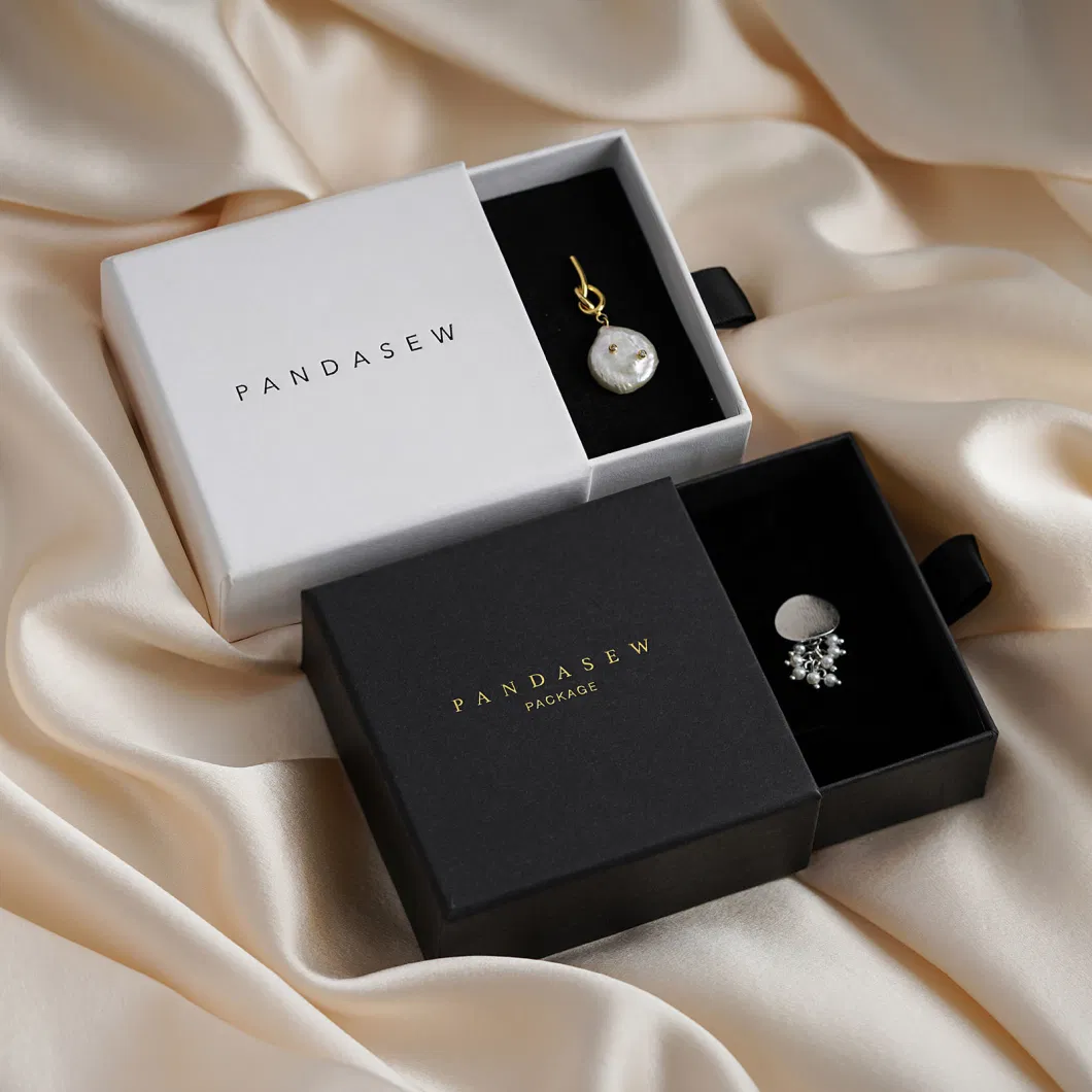 Pandasew Wholesale Custom Logo Colorful Jewelry Drawer Boxes in Minimalist Style of Eariing Necklace Bracelet Rings