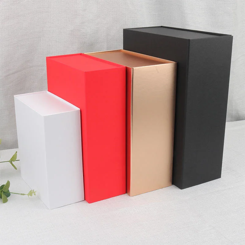 Luxury Large Pink Black White Custom Design Magnetic Cardboard Clothes Changeable Fold Sturdy Storage Box