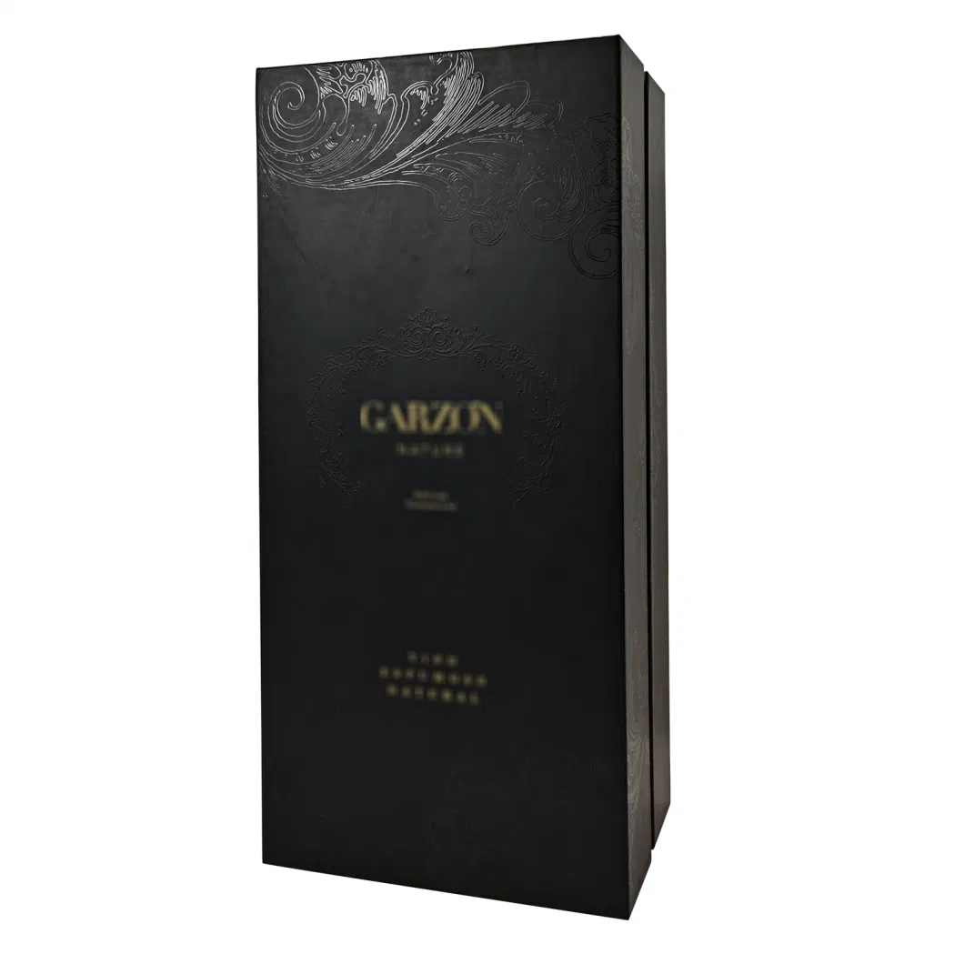 Custom Luxury Gift Champagne Wine Alcohol Gift Boxes Packaging Liquor Bottle Glass Red Wine Packaging Box