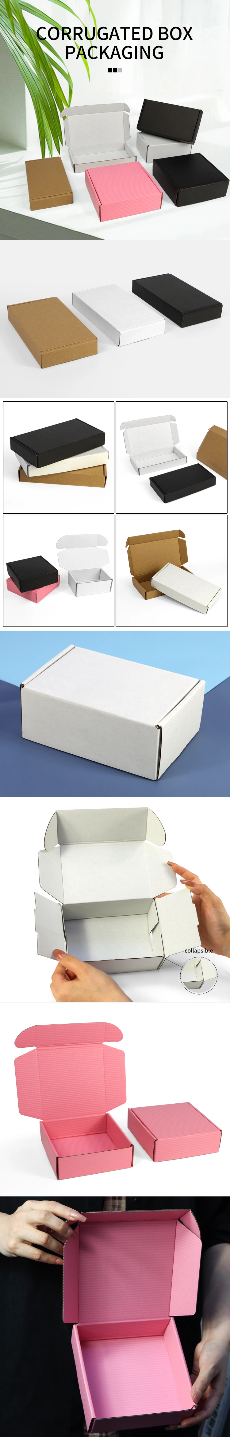 Firstsail Cheap Personalized Apparel Wig Gift Paper Box White Corrugated Cardboard Carton Mailer Box