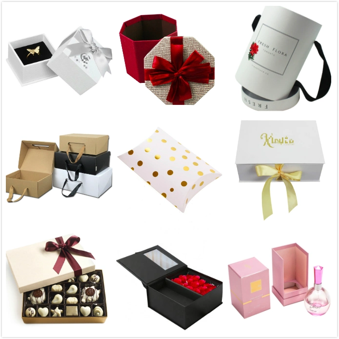 Custom Logo Luxury Cardboard Gift Earring Necklace Packaging Box for Jewelry