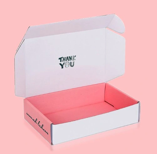 Wholesale Large Black Pink Cardboard Paper Mailing Apparel Box