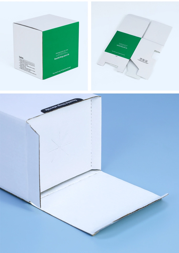 Firstsail Eco Friendly Custom Packaging Boxes Design Hexagon Shape Facial Tissue Disposable Car Napkin Towel Flat Foldable Paper Card Box