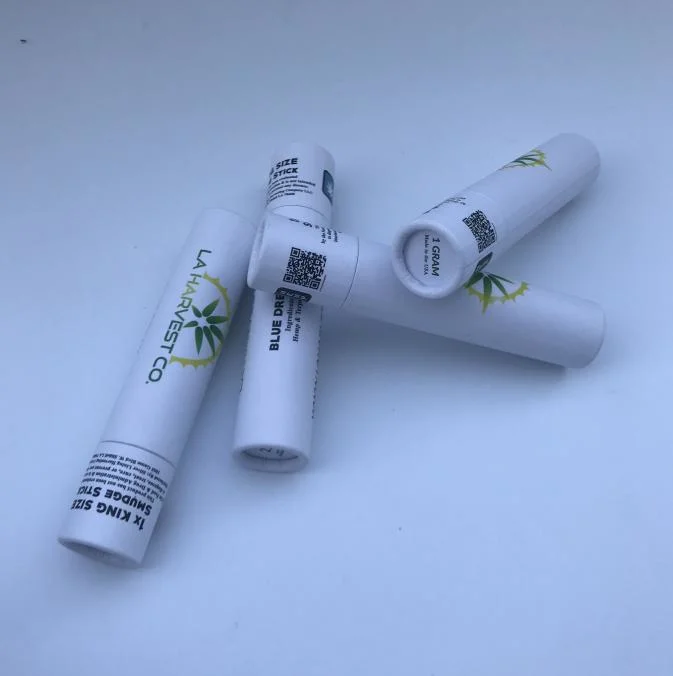 Wholesale White Kraft Incense Stick Custom Logo Printed Cylinder Packaging Paper Tube