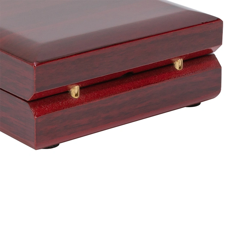 LED Jewelry Box Wooden Gift Box Wine Wood Grain Paint Goods in Stock Customization Printing Logo