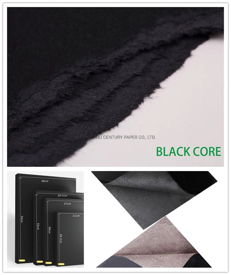 120GSM 150GSM Black Kraft Board Sheets Roll Paper Cutting Card Paper