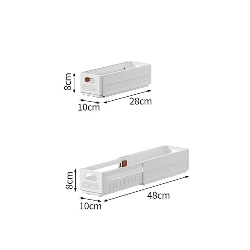 2024 New Product Direct Desktop Storage Box Transparent, Portable, Retractable, Plastic Book and Textbook Magazine Storage Box