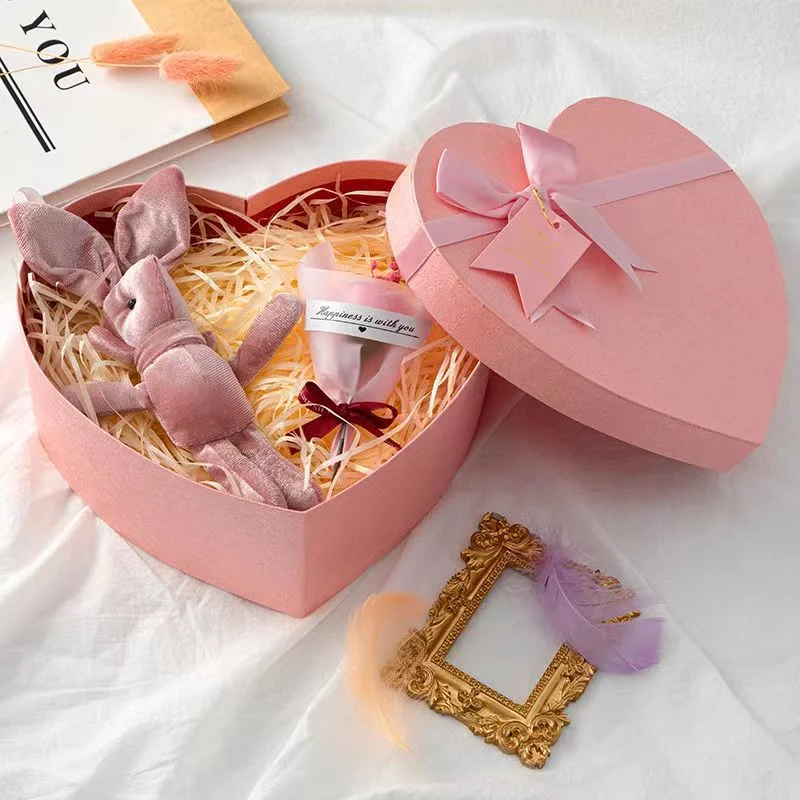 Love Box Heart Shape Packaging Box Gift Jewelry Perfume Box Advanced Exquisite Gift Box Wholesale Custom Luxury Custom Printed Logo