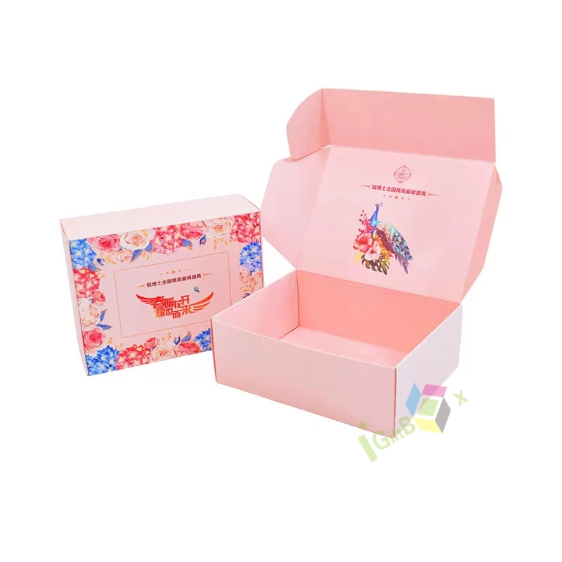 Customize Logo Print Large and Small Clothing Mailer Box Kraft Corrugated Packaging Shipping Box