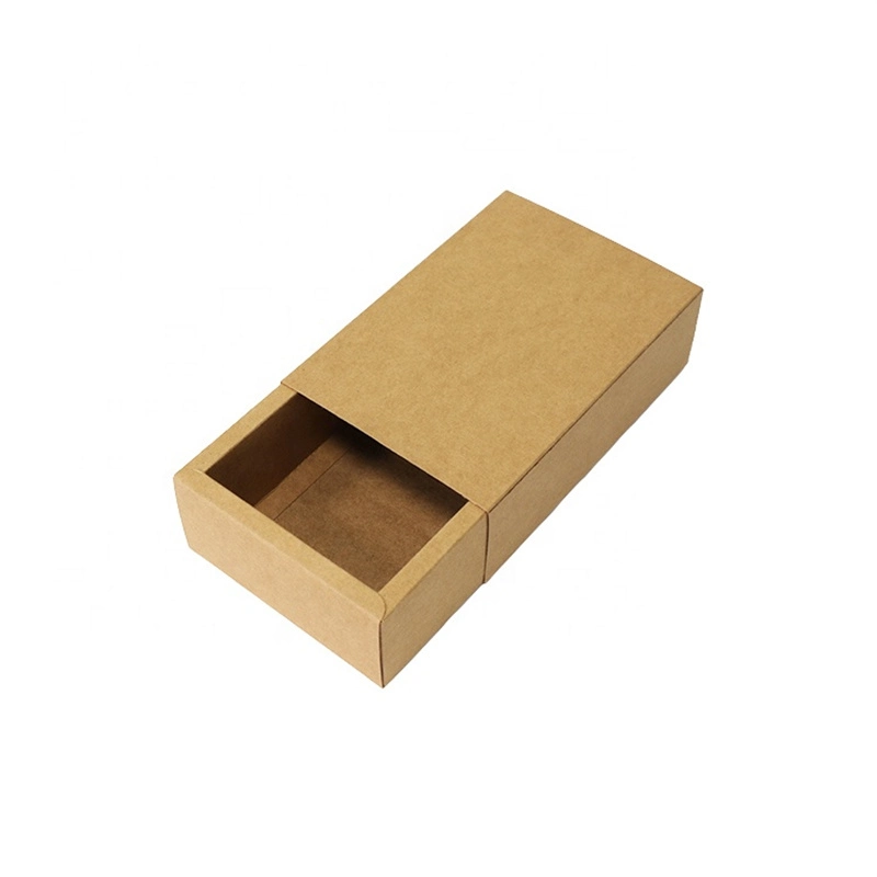 Wholesale Factory Sales Custom Size Cowhide Gift Card Paper Packaging Drawer Box Lower Cover Storage Packaging Box