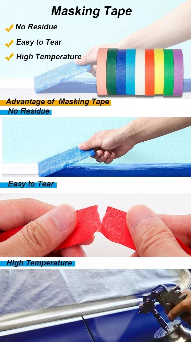 Wholesale Price High Temperature Decorative Masking Tape for Cars