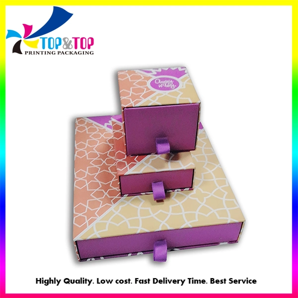 Custom Gift Paper Box Packaging Handmade Paper Bracelet Jewellery Rigid Box with Row