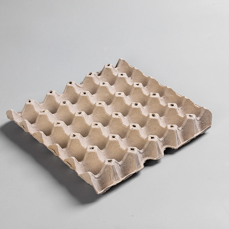 30-Cell Egg Crates, Blank Pulp Fiber Egg Flats, Stackable Cardboard Egg Cartons Bulk for Storing up to 30 Small to Large Chicken Eggs