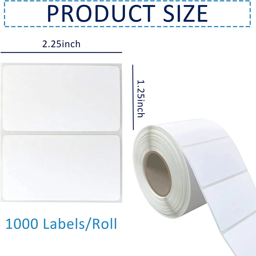 Factory Price A6 Blank Waterproof Label Roll and 4X6 Thermal Label Sticker for Printer Labels