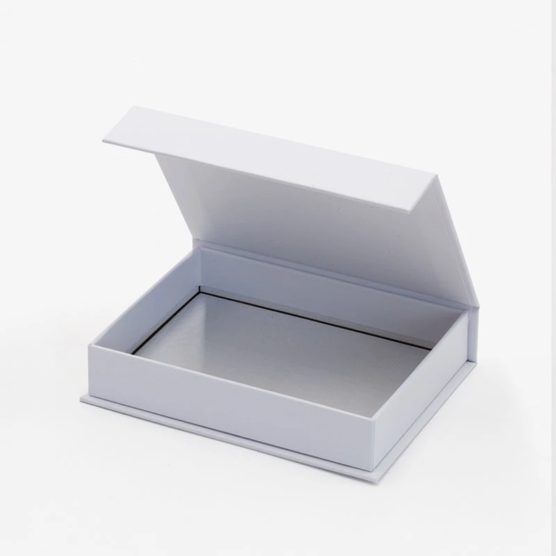 Tiny Small Shallow Custom Rigid Magnetic Catch Mini White Book Style Gift Boxes Wholesale