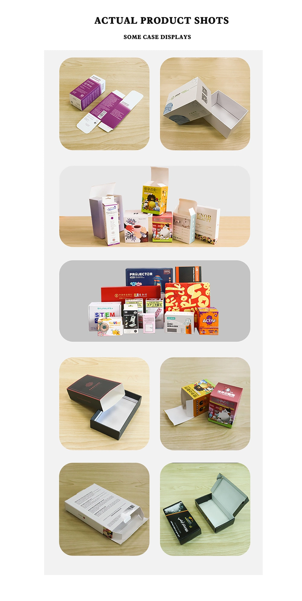 Customized Various Book Style Cardboard Boxes Paper Gift Boxes