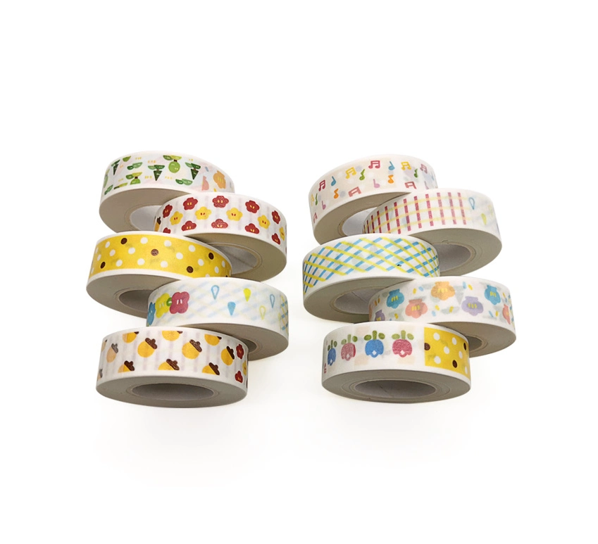 Wholesale Low MOQ Heat Resisdue Clear Foiled Washi Tape