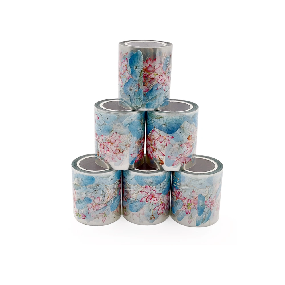 Wholesale Low MOQ Heat Resisdue Clear Foiled Washi Tape