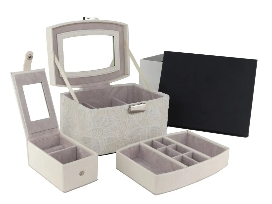 2022 New Large-Capacity Portable Leather Jewelry Storage Box