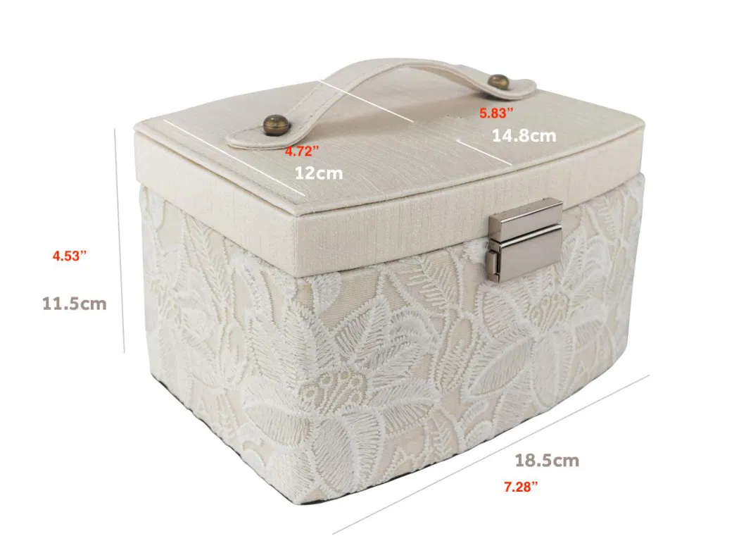 2022 New Large-Capacity Portable Leather Jewelry Storage Box