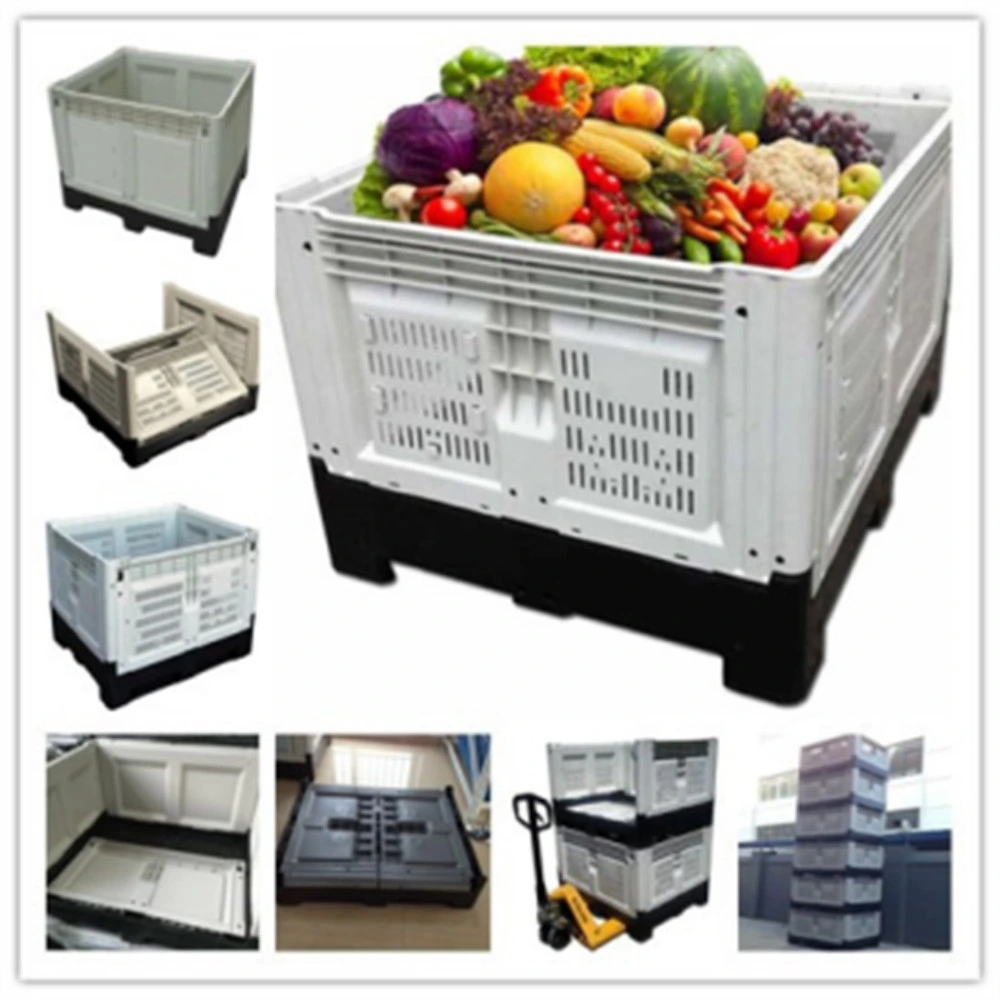 700L Hygiene Folding Plastic Pallet Box for Fruit