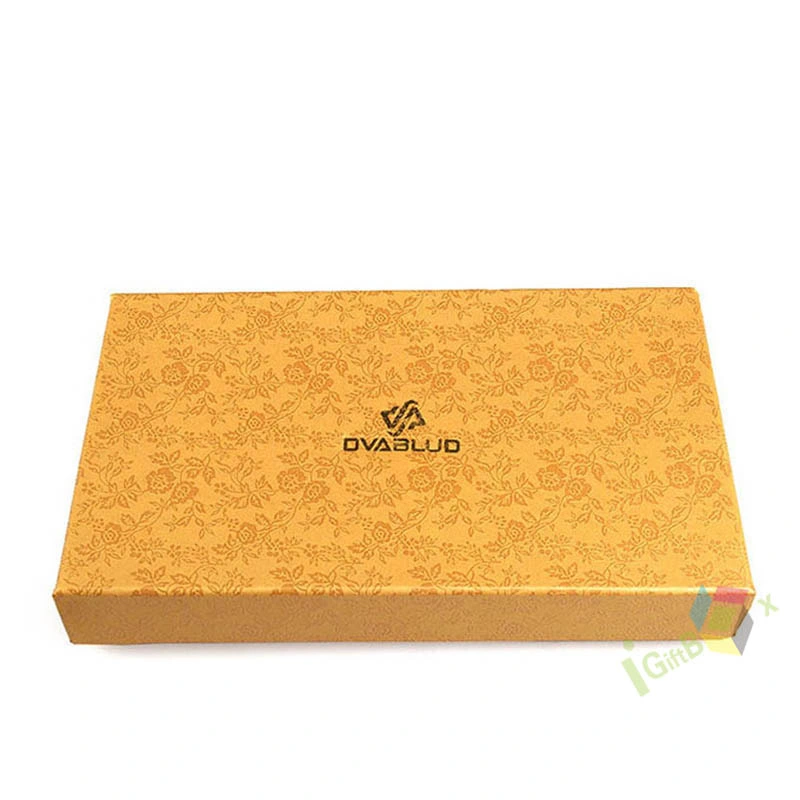 Orange Gift Boxes with Lid and Shredded Paper Filler Box for Business