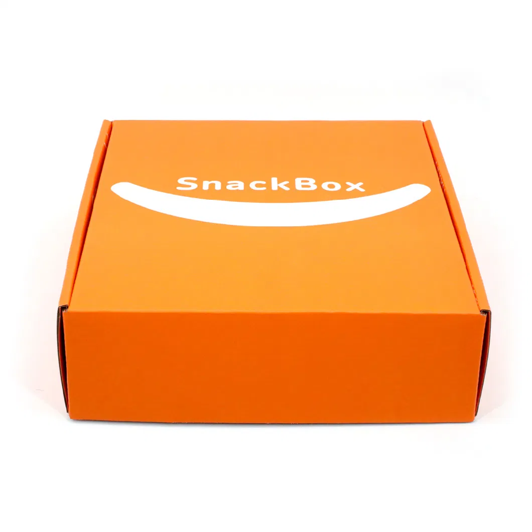 Shipping Boxes for Small Business Orange Harder Corrugated Cardboard Mailer Boxes for Snacks, Fast Food Shipping, Packaging, Christmas Gifts