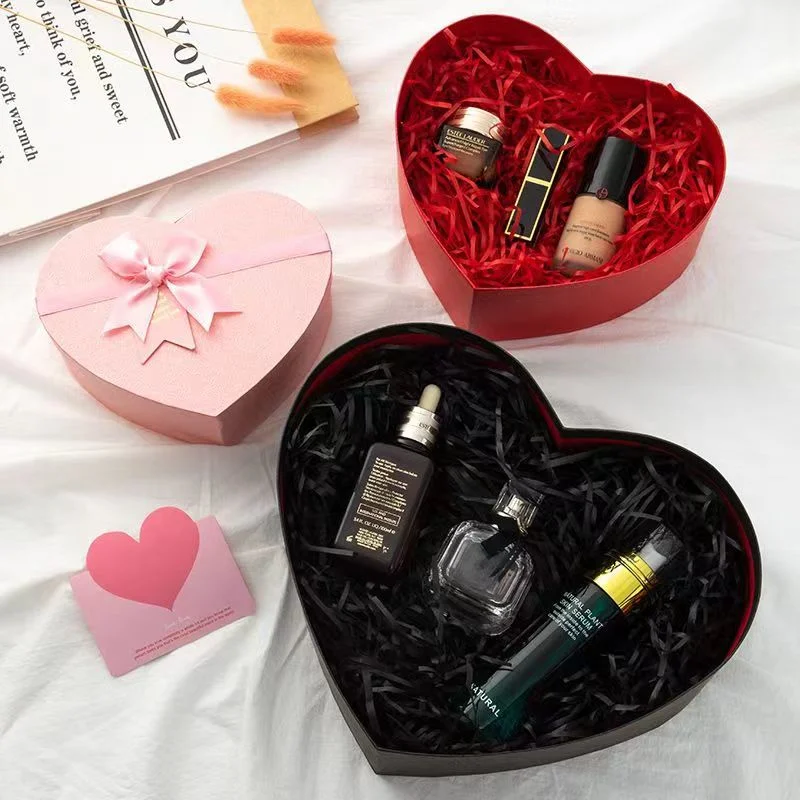 Love Box Heart Shape Packaging Box Gift Jewelry Perfume Box Advanced Exquisite Gift Box Wholesale Custom Luxury Custom Printed Logo